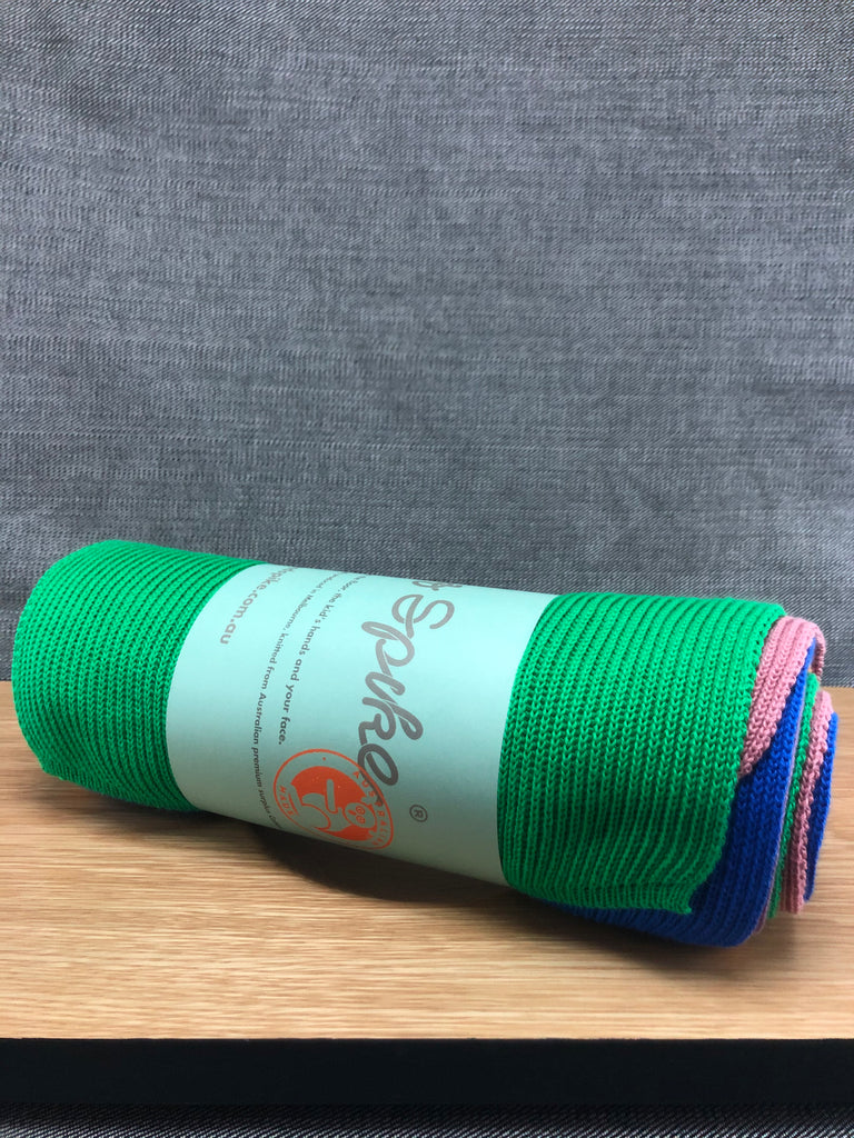 Ribbed cotton cleaning cloths
