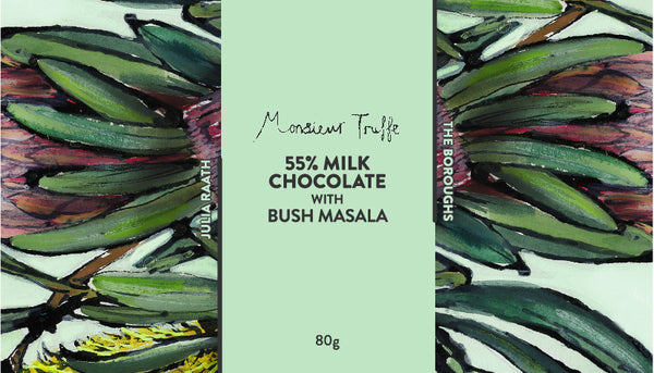The Boroughs + Monsieur Truffe ~ Bush Masala 55% Milk Chocolate